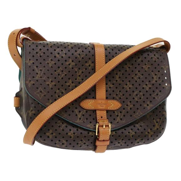 LOUIS VUITTON Monogram Perfo Saumur 30 Shoulder Bag M93998 - Picture 1 of 16